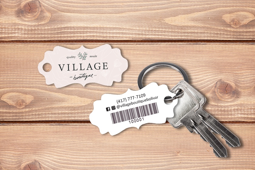 Village Boutique VIP Key Tags