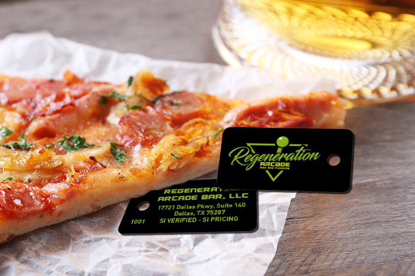 Regeneration Arcade Bar and Pizzeria Key Tags
