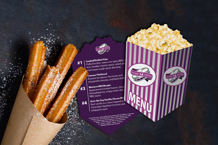 Holiday 14 Cinema Menu