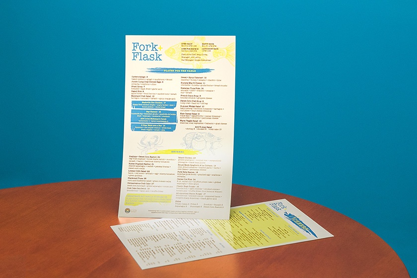 Fork Flask Large Menus