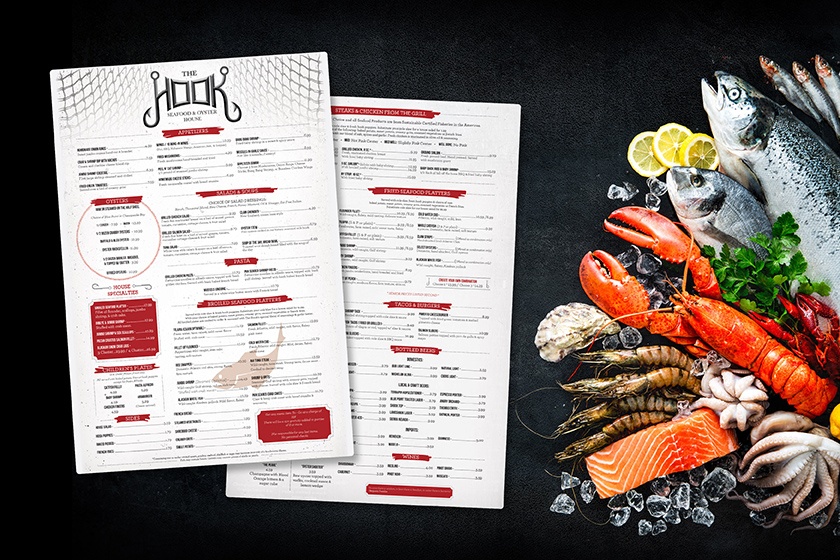 The Hook Seafood & Oyster House Menu