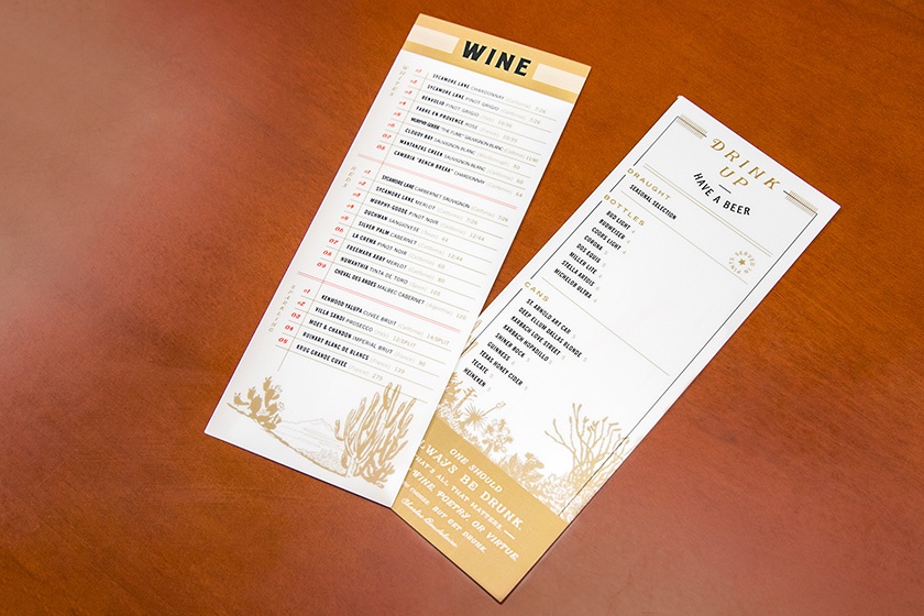 Whitehall Hotel Beer & Wine Menu