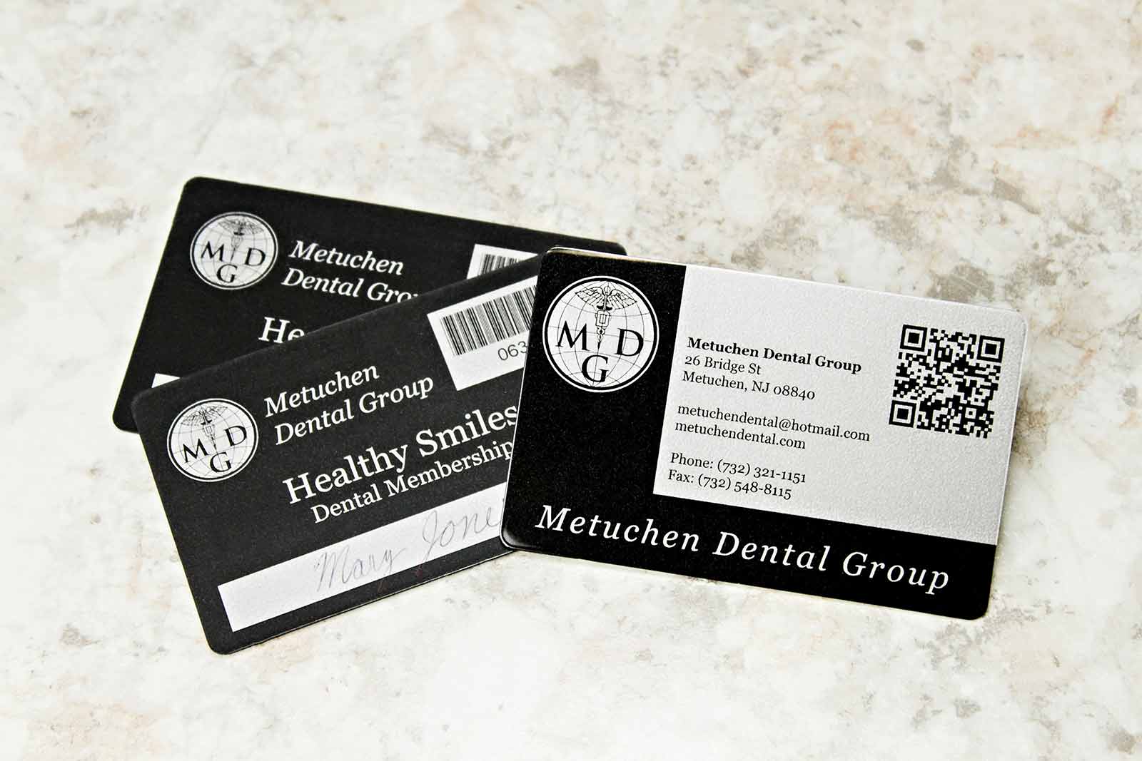 Metuchen Dental Group Membership Cards