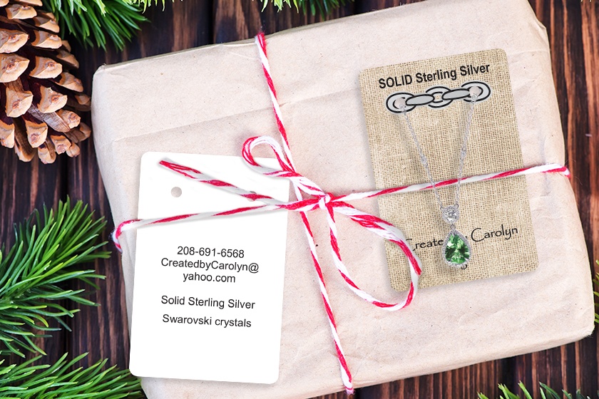 Necklace and Earring Holder Cards for Jewelry Created by Carolyn