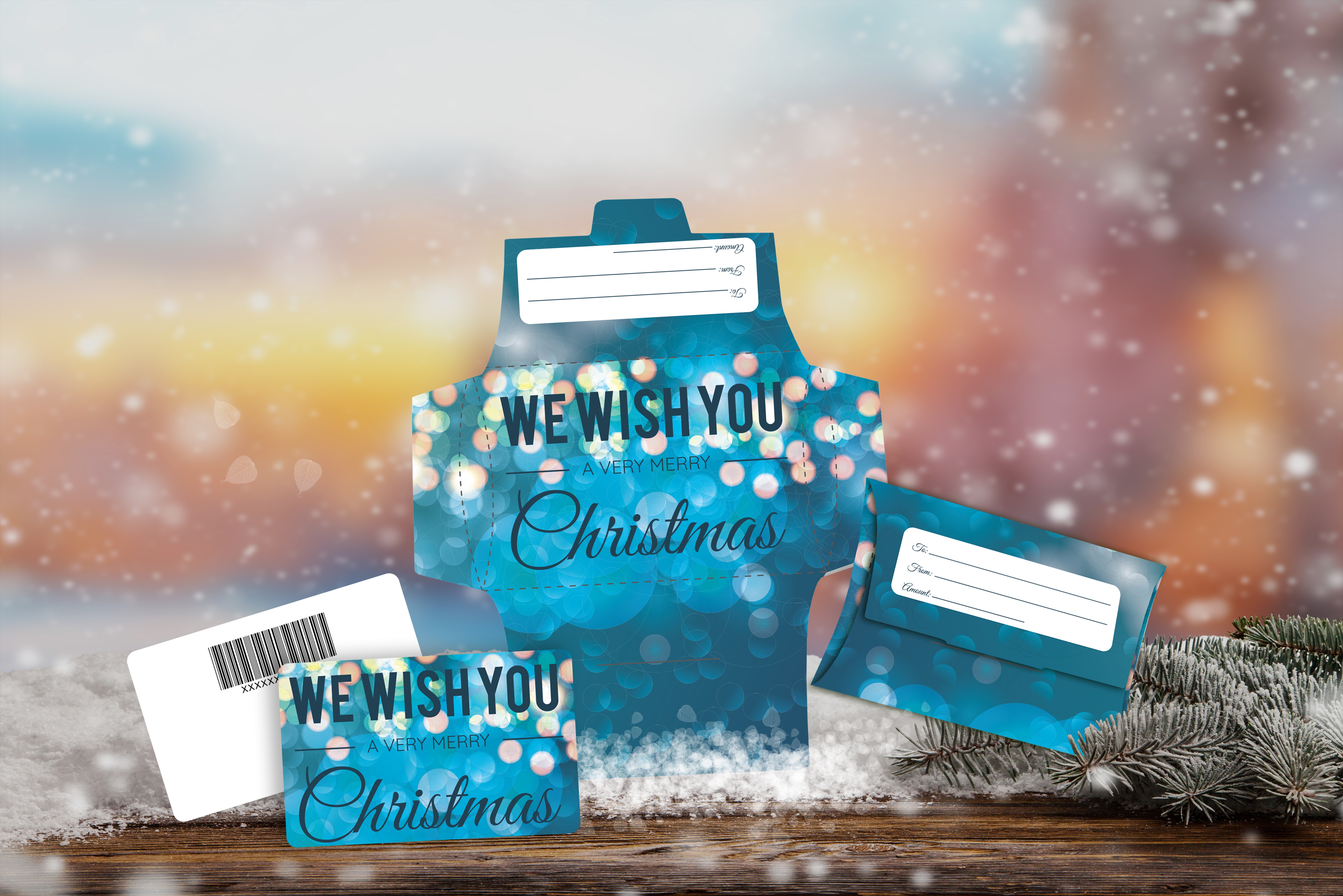 We Wish You a Very Merry Christmas Gift Card Holders