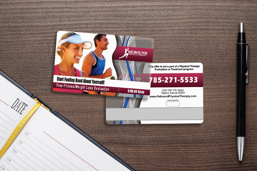 Rebound Physical Therapy Promotional Cards