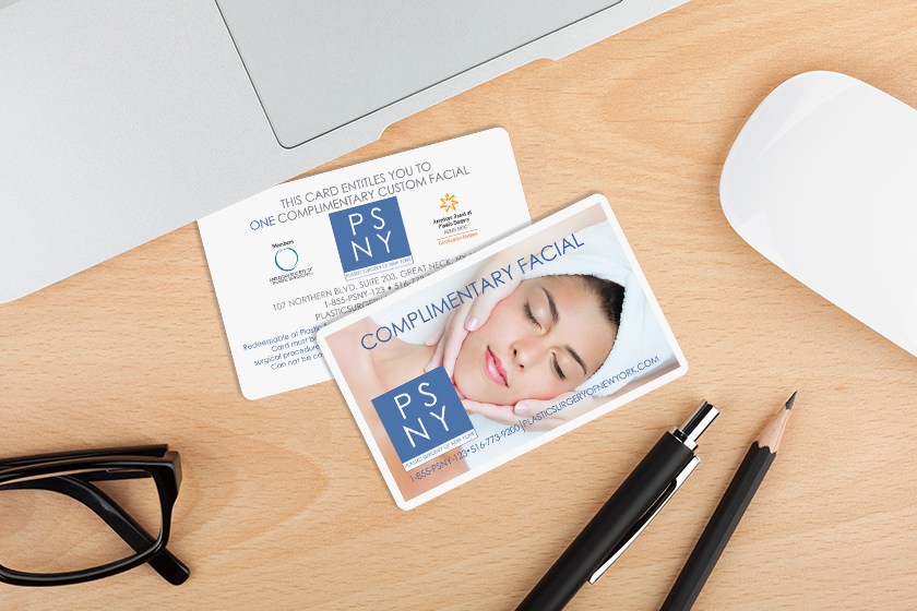 PSNY Plastic Surgery Promotional Cards