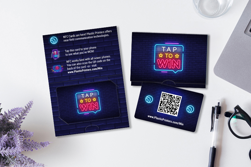 Tap to Win Cards and Custom Card Holder