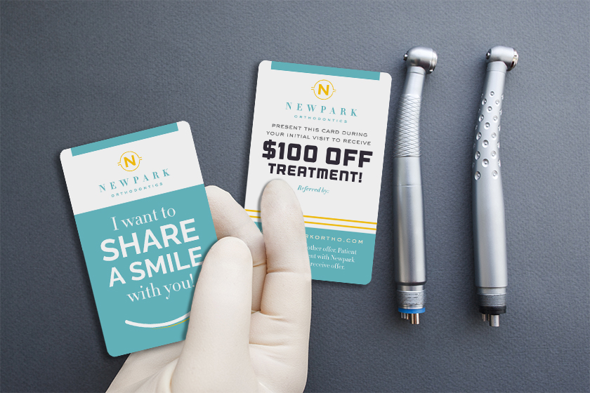 Newpark Orthodontics Promo Cards