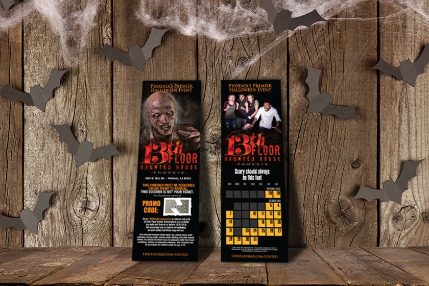 13th Floor Haunted House Event Promo Cards