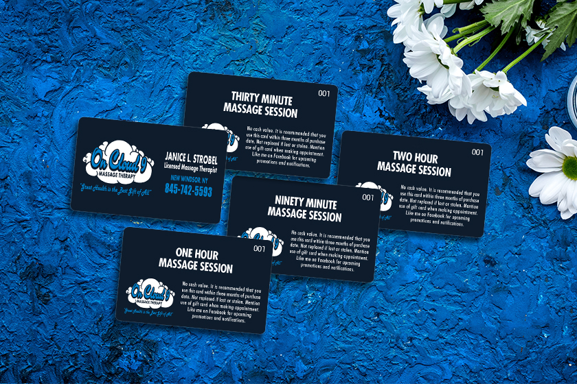 On Cloud 9 Massage Therapy Gift Cards