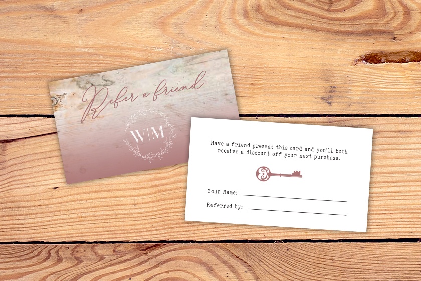 Wirewood Market Consignment Referral Cards