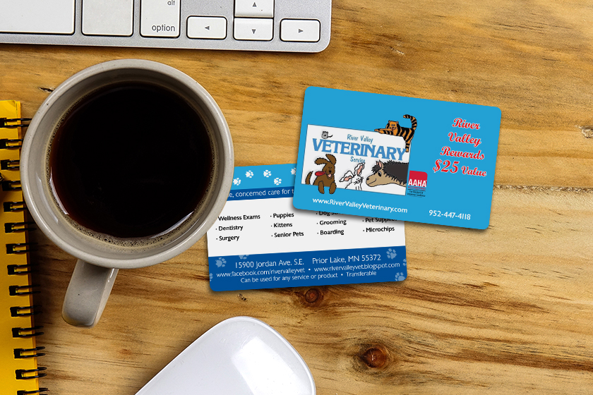 River Valley Veterinary Rewards Cards