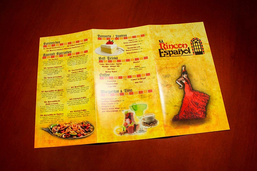 El Rincon Espanol Menu