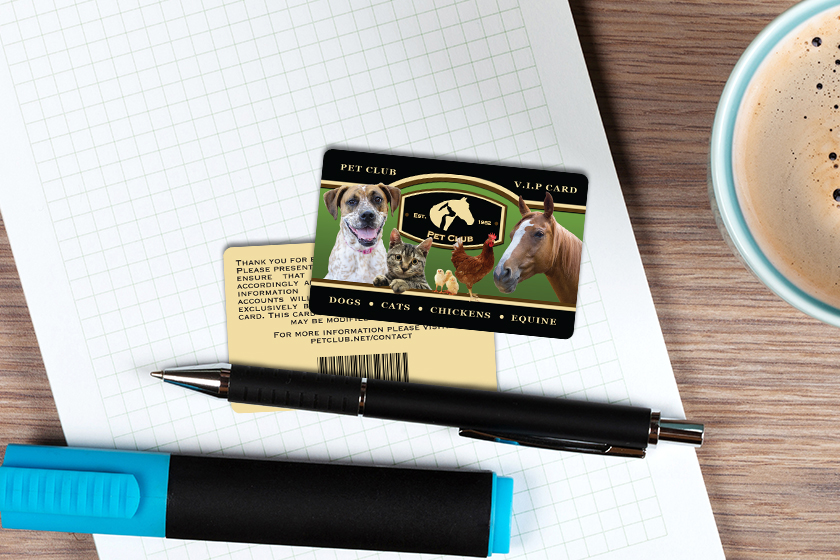 Pet Club VIP Cards