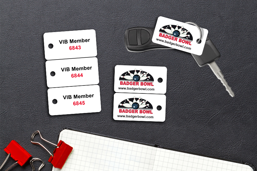 Badger Bowl VIP Membership Key Tags