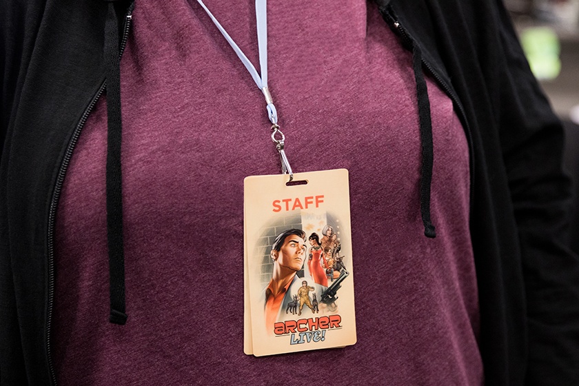 Archer Live Staff Die Cut VIP Pass