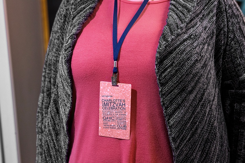 Charlotte's Bat Mitzvah Invitation VIP Pass