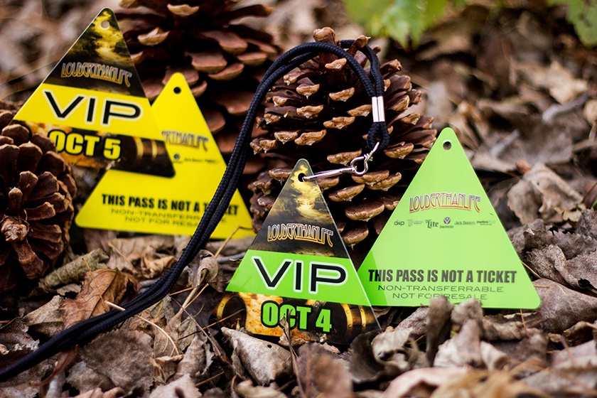 Louder Than Life Triangle VIP Pass