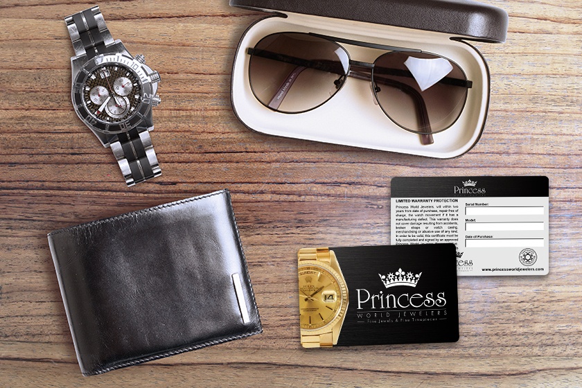 Princess World Jewelers Limited Warranty Card