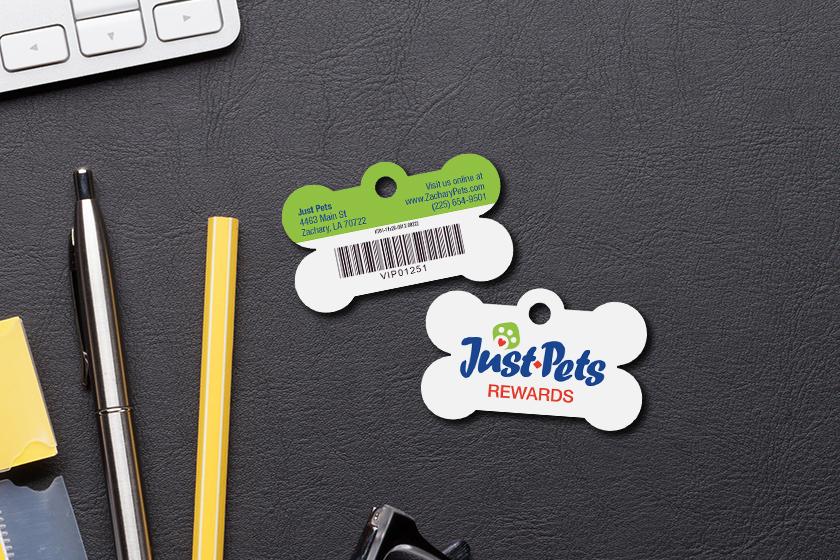 Reward key tags with punches for loyalty programs