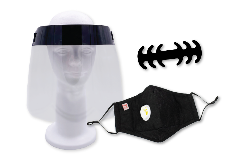 PPE & safety kits with a face shield and more