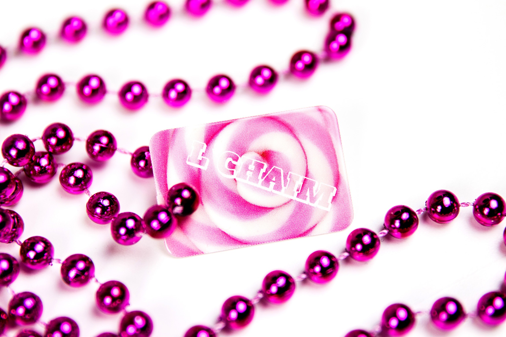 L'Chaim Mitzvah Beaded Necklace Charm