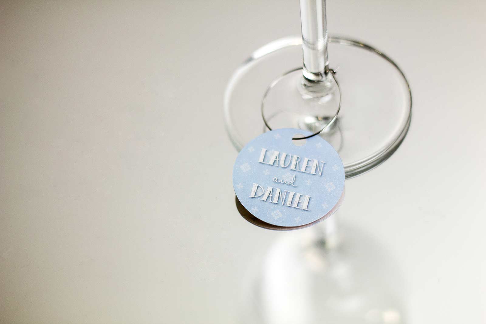 Winter Themed Wine Charm