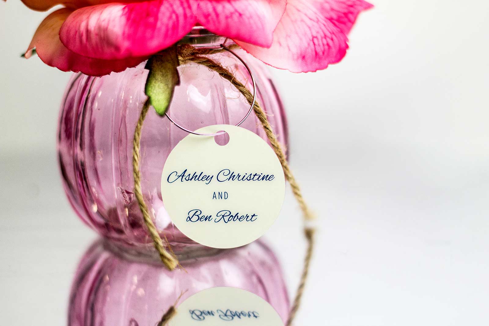 Personalized Wedding Wine Charm