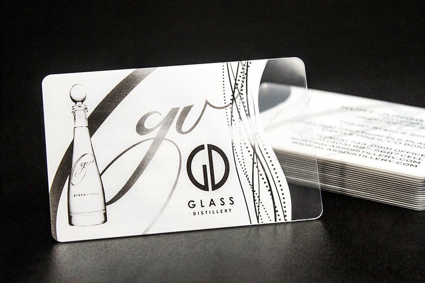 Premium Clear Like Glass Business Cards