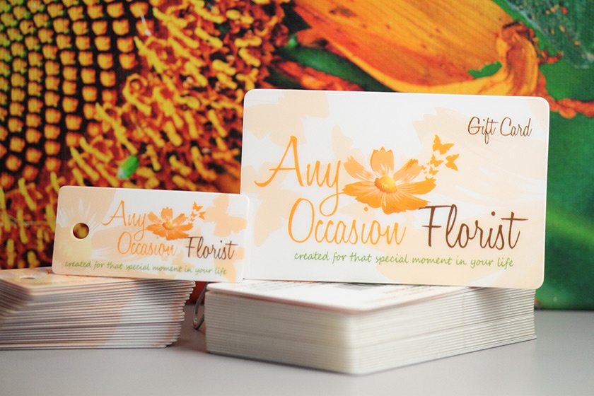 Florist Gift Card Plus Key Tag