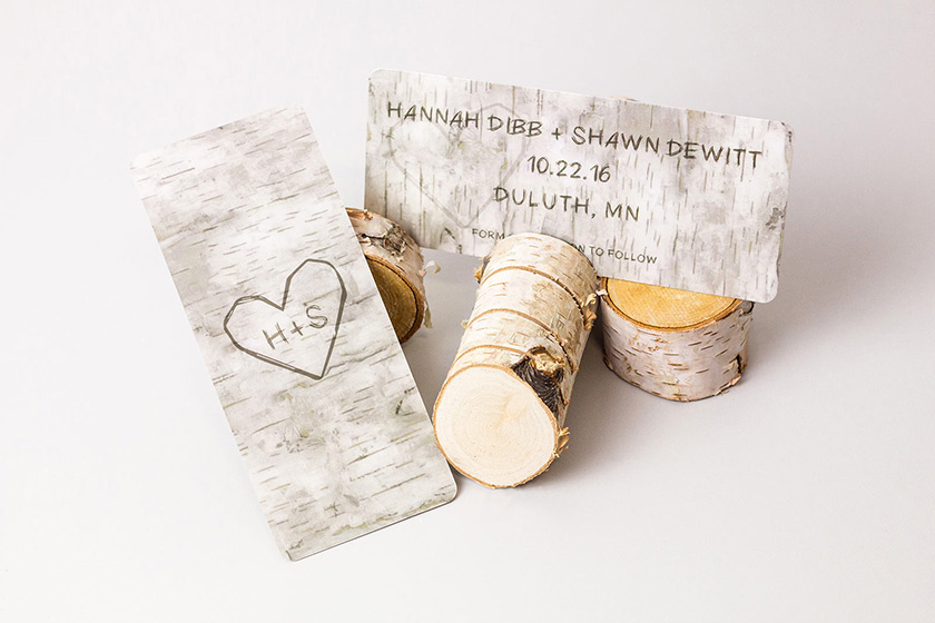 Birch Wedding Invites