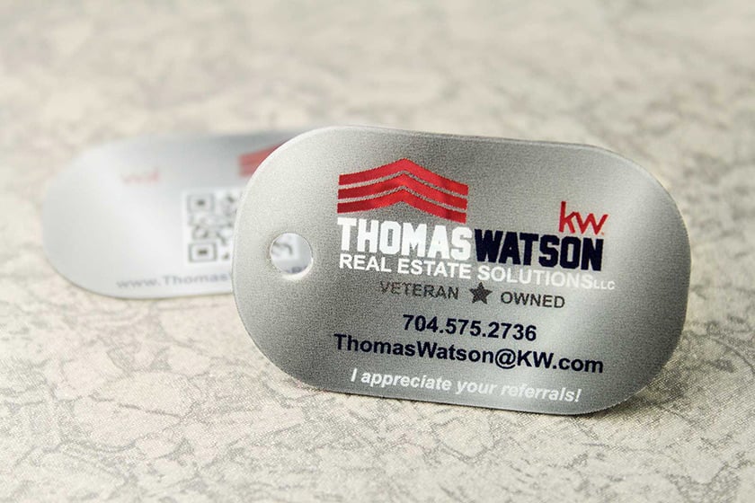 Dog Tag Shaped Key Tags