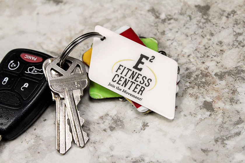 Parallelogram Shaped Key Tags