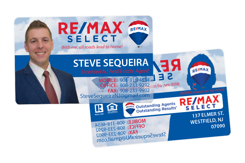 Clear RE/MAX Select Real Estate Business Cards
