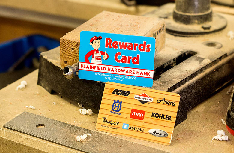 Custom rewards card