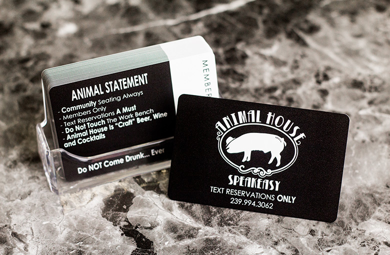 Custom Speakeasy Membership Cards