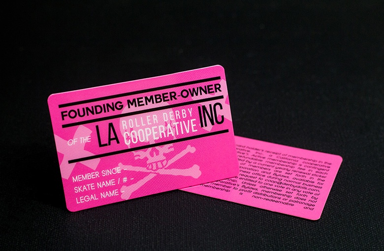 Roller Derby Club Membership Card