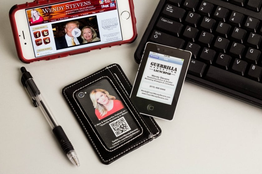 Guerrilla Marketing QR Code Business Cards