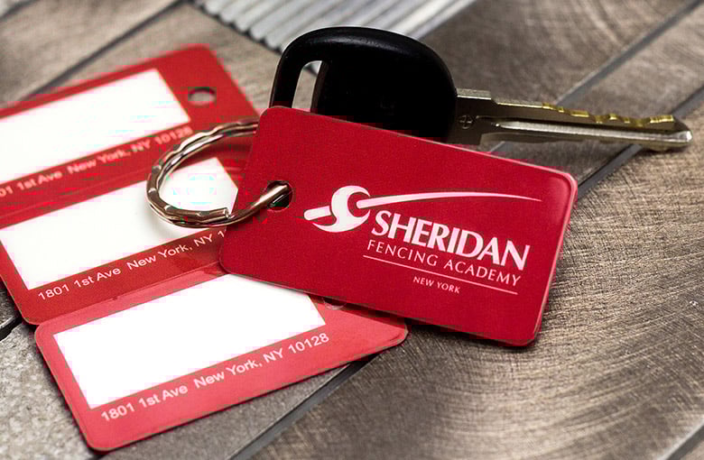 Fencing Academy Membership Key Tag Combo