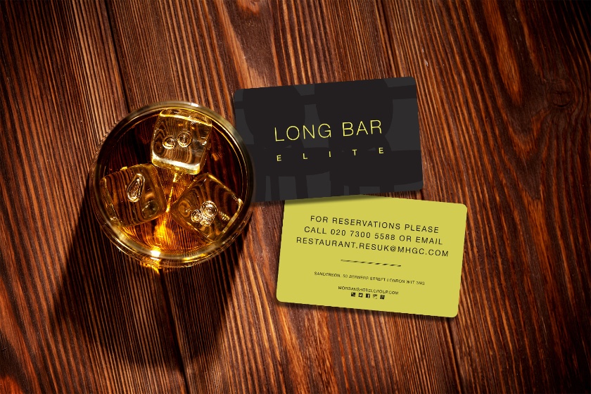 Pub business cards for a hotel pub