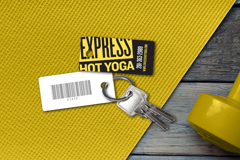 Gym Key Tags for your Yoga Studio