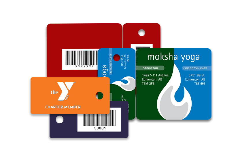 Custom Printed Plastic Membership Key Tags and Combo Card Snap Offs