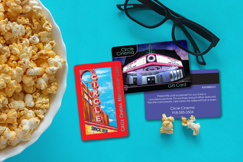 Cinema Gift Card and Membership Card for Circle Cinema