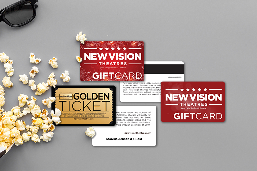 Theater Gift Cards for New Vision Theatres